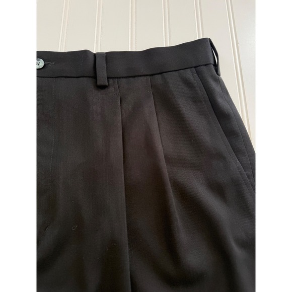 Ping Mens 38 Black Pleated Shorts Polyester Rayon Dress Casual Pockets Golf - Picture 6 of 11